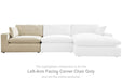 Elyza - LAF Corner Chair - Linen - Simple Home Plus