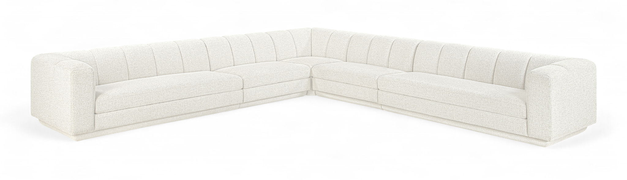 Modari - Sectional - Cream - Simple Home Plus