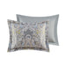Hallie - King 5 Piece Duvet Cover Set - Gray - Simple Home Plus