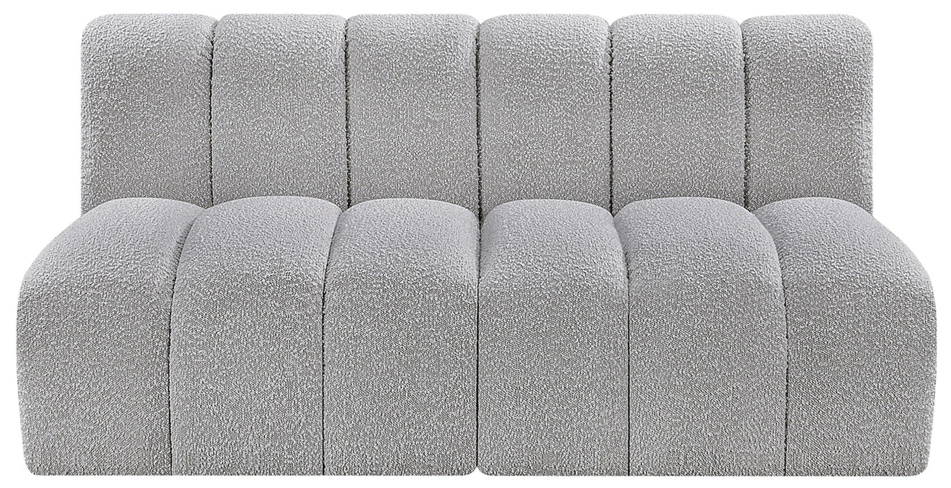 Arc - Boucle Fabric 2 Seats Modular Sofa - Simple Home Plus