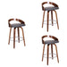 Sonia - 26" Counter Height Swivel Bar Stool - Walnut Wood - Simple Home Plus