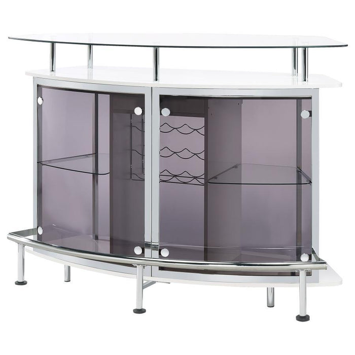 Gideon - Curved Glass Top Home Cabinet - Simple Home Plus