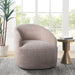 Bonn - Upholstered 360 Degree Swivel Chair - Beige - Simple Home Plus