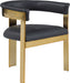 Romeo - Faux Leather Dining Chair With Gold Base (Set of 2) - Simple Home Plus