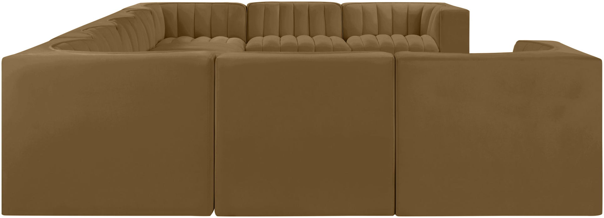 Rummi - Velvet Performance Fabric Upholstered 9 Piece Modular Sectional - Simple Home Plus