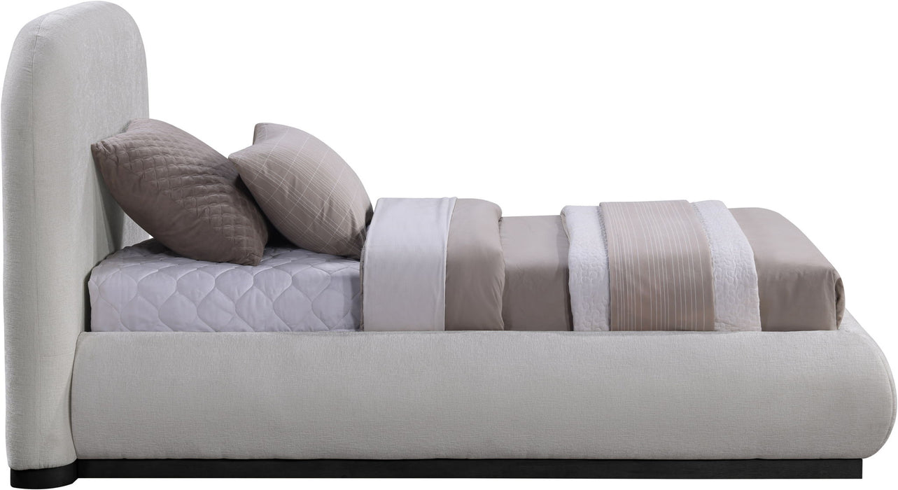 Vaughn - Chenille Bed With Black Base - Simple Home Plus