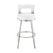 Flynn - Swivel Bar Stool - Brushed Steel - Simple Home Plus