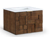Leonardo - Engineered Stone And Solid Wood 24" Wall Mounted Bathroom Vanity - Simple Home Plus