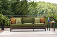 Horizon Hall - Brown / Green - Sofa With Cushion - Simple Home Plus