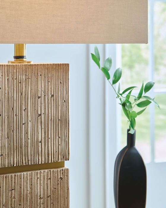 Laddner - Poly Table Lamp - Beige - Simple Home Plus
