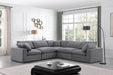 Comfy - 5 Piece Velvet Modular Corner Sectional - Simple Home Plus