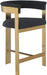 Romeo - Boucle Counter Stool With Gold Base (Set of 2) - Simple Home Plus