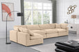 Comfy - 5 Piece Velvet Modular Sectional - Simple Home Plus