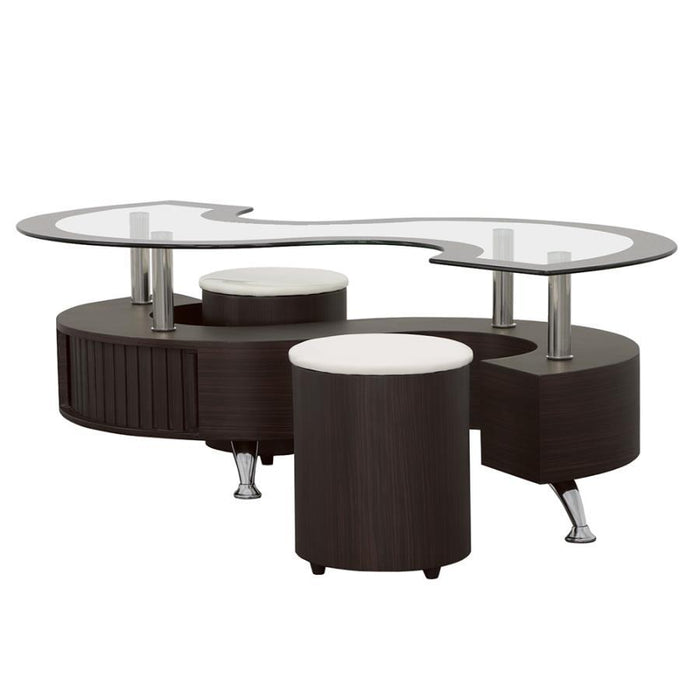 Buckley - 3 Piece Coffee Table And Stools Set - Simple Home Plus