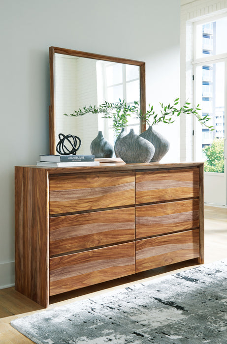 Dressonni - Brown - Dresser And Mirror - Simple Home Plus