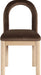 Conrad - Velvet Dining Chair With Natural Legs - Simple Home Plus
