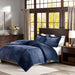 Parker - King Comforter Mini Set - Navy - Simple Home Plus