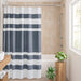 Spa Waffle - 72" x 72" Shower Curtain With 3M Treatment - Dark Blue - Simple Home Plus