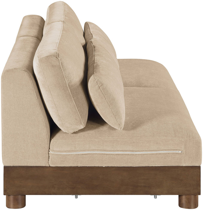 Turin - Chenille Fabric Upholstered Modular Sectional - Beige - Simple Home Plus
