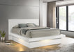 Jessica - Wood LED Panel Bed - Simple Home Plus