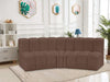 Arc - Faux Leather 3 Piece Modular Corner Sofa - Simple Home Plus