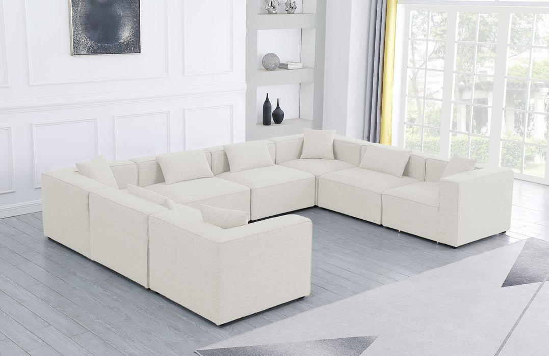 Cube - Linen 8 Piece Modular Sectional - Simple Home Plus