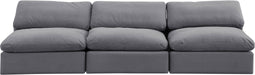 Comfy - Velvet Modular Armless Sofa 3 Seats - Simple Home Plus