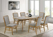 Croyden - 7 Piece Rectangular Dining Set - Gray / Weathered Natural - Simple Home Plus