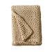 Chunky Double Knit - Handmade Throw - Tan - Simple Home Plus