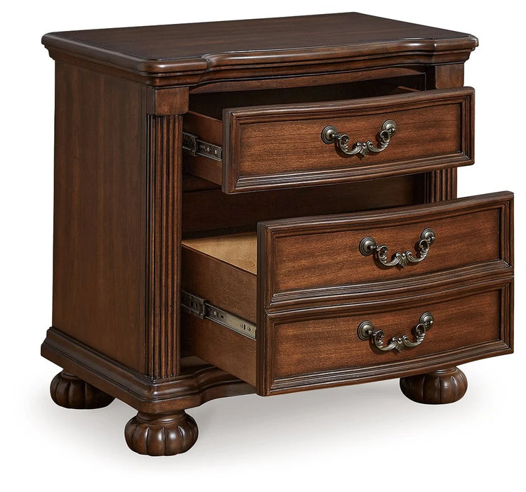AS IS - Lavinton - Three Drawer Night Stand - Brown