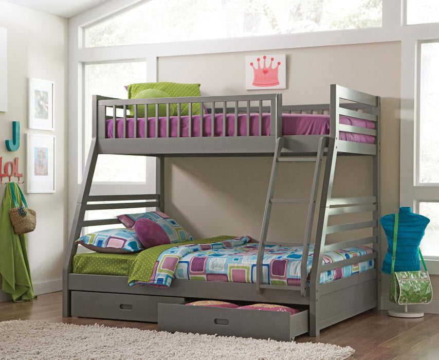 Ashton - 2-Drawer Wood Bunk Bed - Simple Home Plus