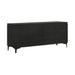Legend - 6 Drawer Dresser With Metal Legs - Black Glaze Ash - Simple Home Plus
