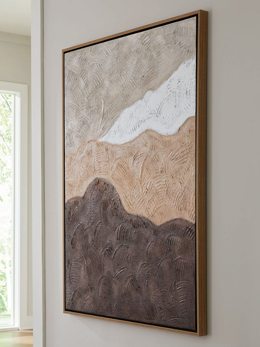 Fanthorne - Tan / Brown / White - Wall Art - Simple Home Plus