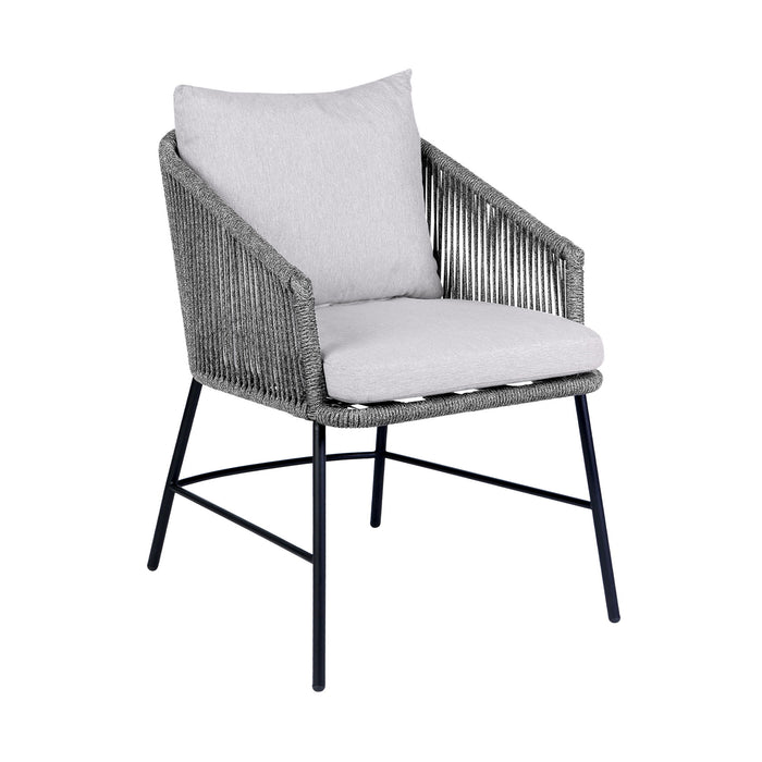 Ditas - Outdoor Patio Dining Chair - Black / Gray - Simple Home Plus