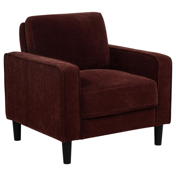 Ruth - Upholstered Track Arm Accent Chair - Simple Home Plus