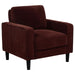 Ruth - Upholstered Track Arm Accent Chair - Simple Home Plus