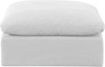Indulge - Linen Ottoman - White - Simple Home Plus