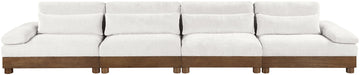 Turin - Chenille Fabric Upholstered Modular Sectional - Cream - Simple Home Plus