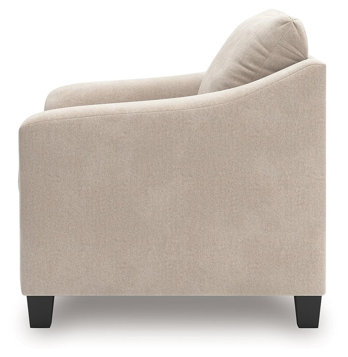 Willarae - Taupe - 2 Pc. - Chair And A Half, Ottoman - Simple Home Plus