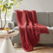 Chunky Double Knit - Handmade Throw - Red - Simple Home Plus