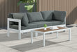 Nizuc - Outdoor Patio 3 Seat Modular Sofa With White Frame - Simple Home Plus