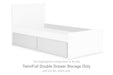 Onita - Twin/Full Double Drawer Storage - White - Simple Home Plus