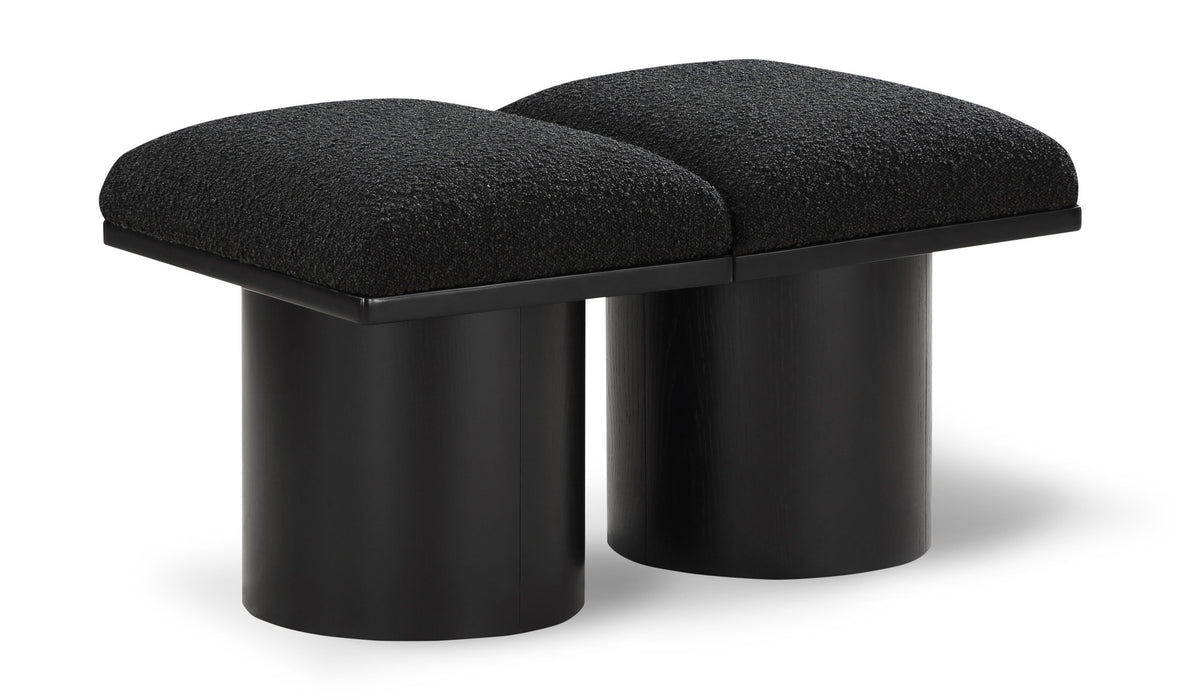 Pavilion - 2 Piece Modular Bench With Black Base - Simple Home Plus