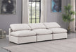 Indulge - Faux Leather 3 Seat Modular Armless Sofa - Simple Home Plus