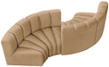 Arc - Velvet 4 Piece Curved Modular Sofa - Simple Home Plus