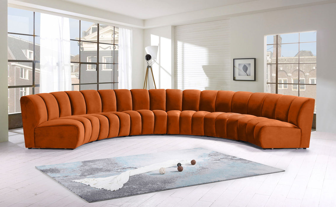 Infinity - 6 Piece Velvet Modular Sectional - Simple Home Plus
