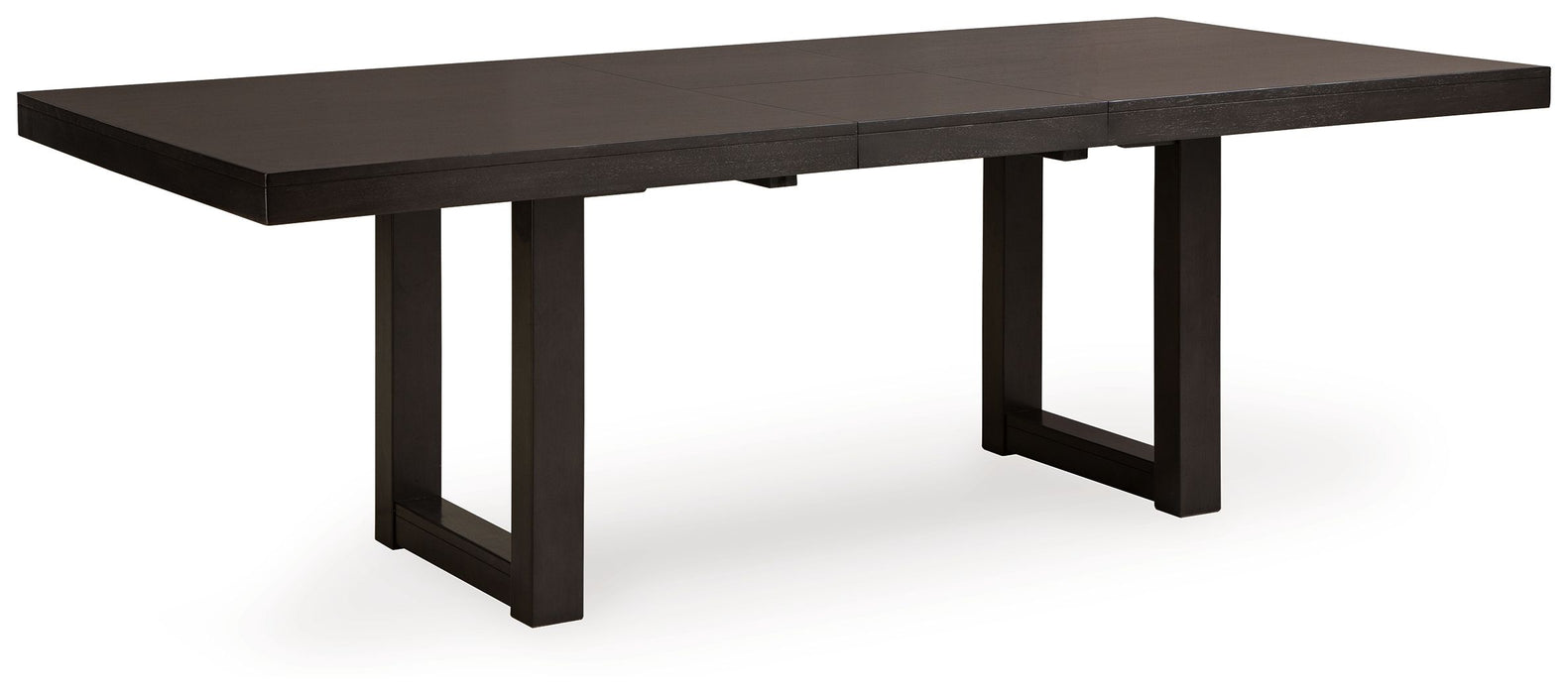 Neymorton - Dark Grayish Brown - Rectangular Dining Room Butterfly Extension Table - Simple Home Plus