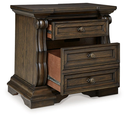 Maylee - Dark Brown - Three Drawer Night Stand - Simple Home Plus