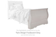 Anarasia - Twin Sleigh Footboard - White - Simple Home Plus