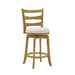 Melindra - Modern Farmhouse Swivel Wood Counter Height Kitchen Bar Stool - Simple Home Plus